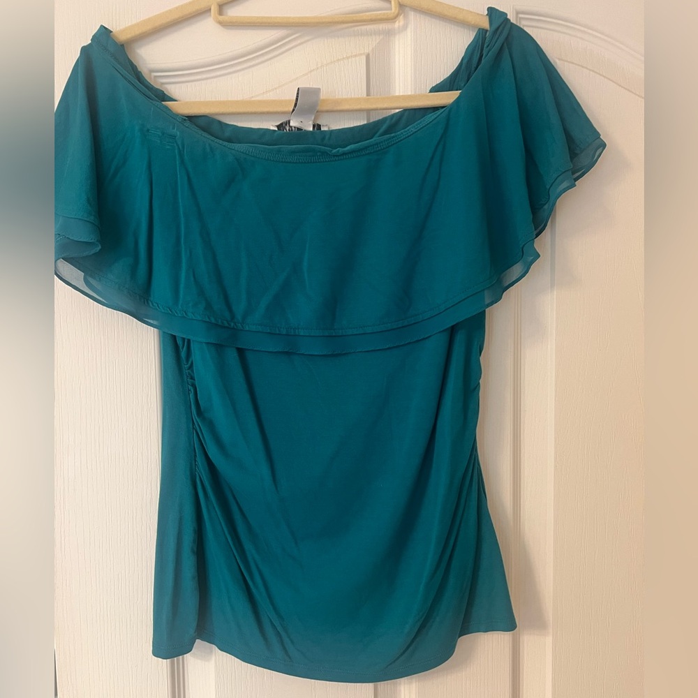 NWOT White House Black Market off shoulder top, size S